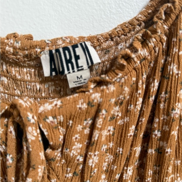 Audrey 3+1 Tan Puff Sleeve Bodycon Mini Dress - Picture 5 of 8